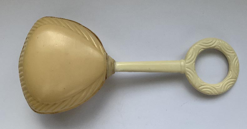 circa 1920-30's celluloid babies rattle